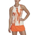 adidas Tennis-Tank New York (schmal, Thebe Magugu Logo) beige/orange Damen